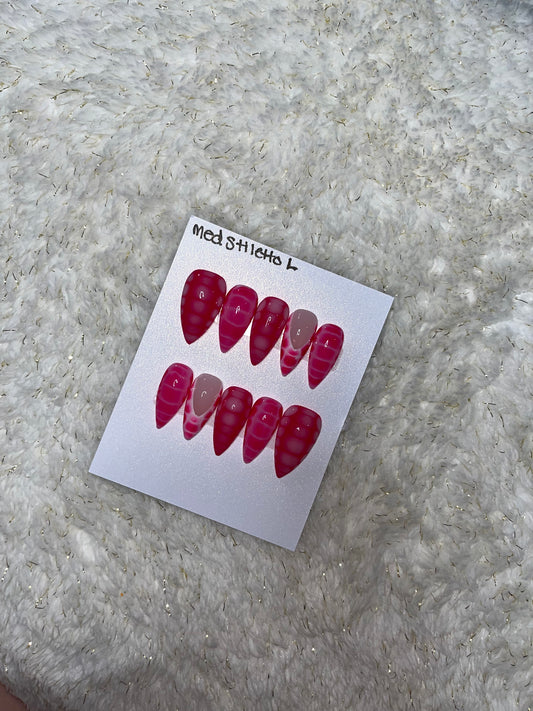 Pink and white blooming gel