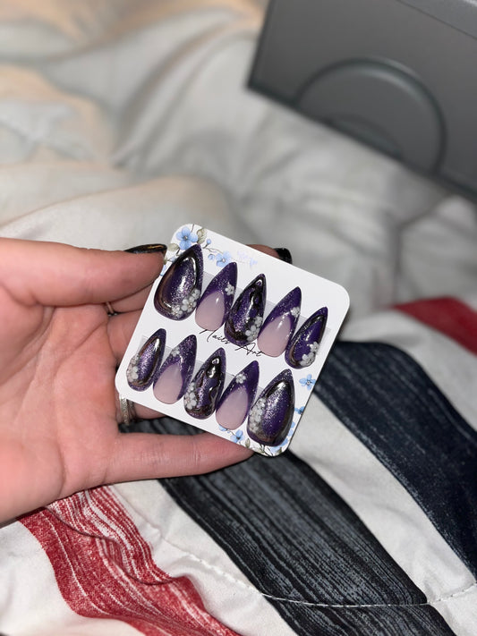 Purple Rain Medium Stiletto ￼