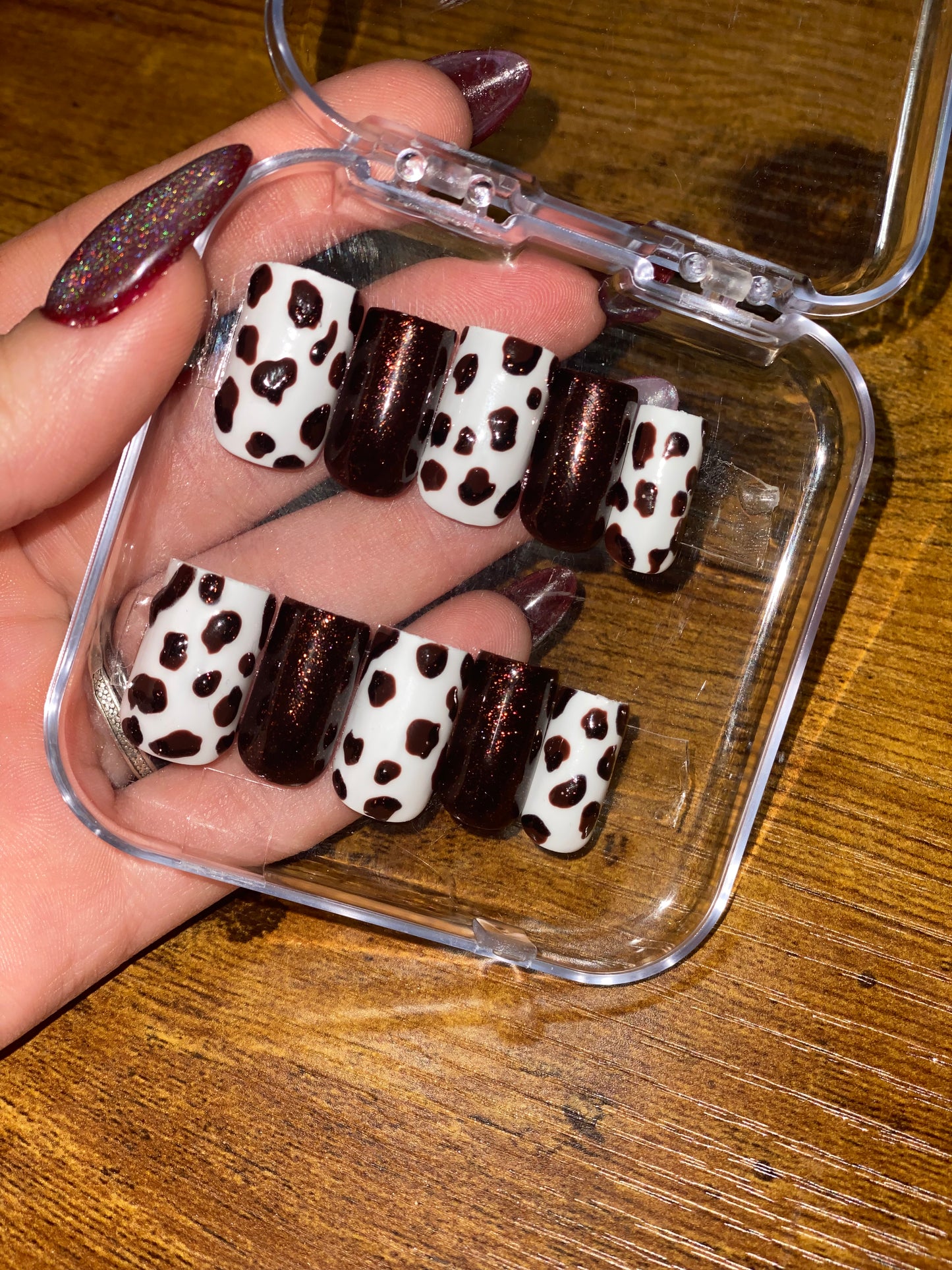 Medium square Cow print