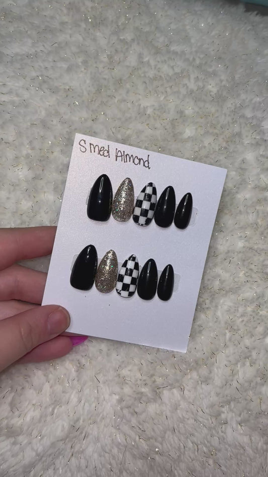 Black checkerboard