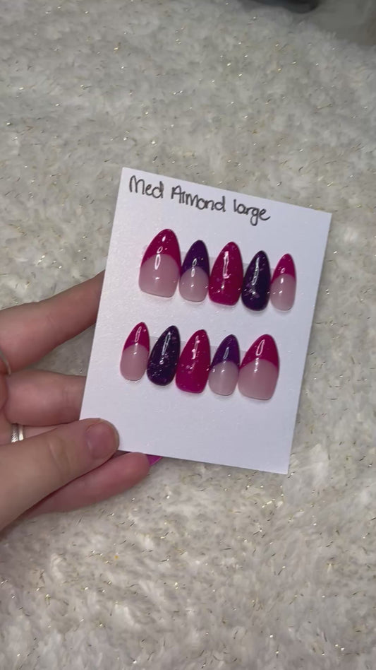 Pink and purple color changing